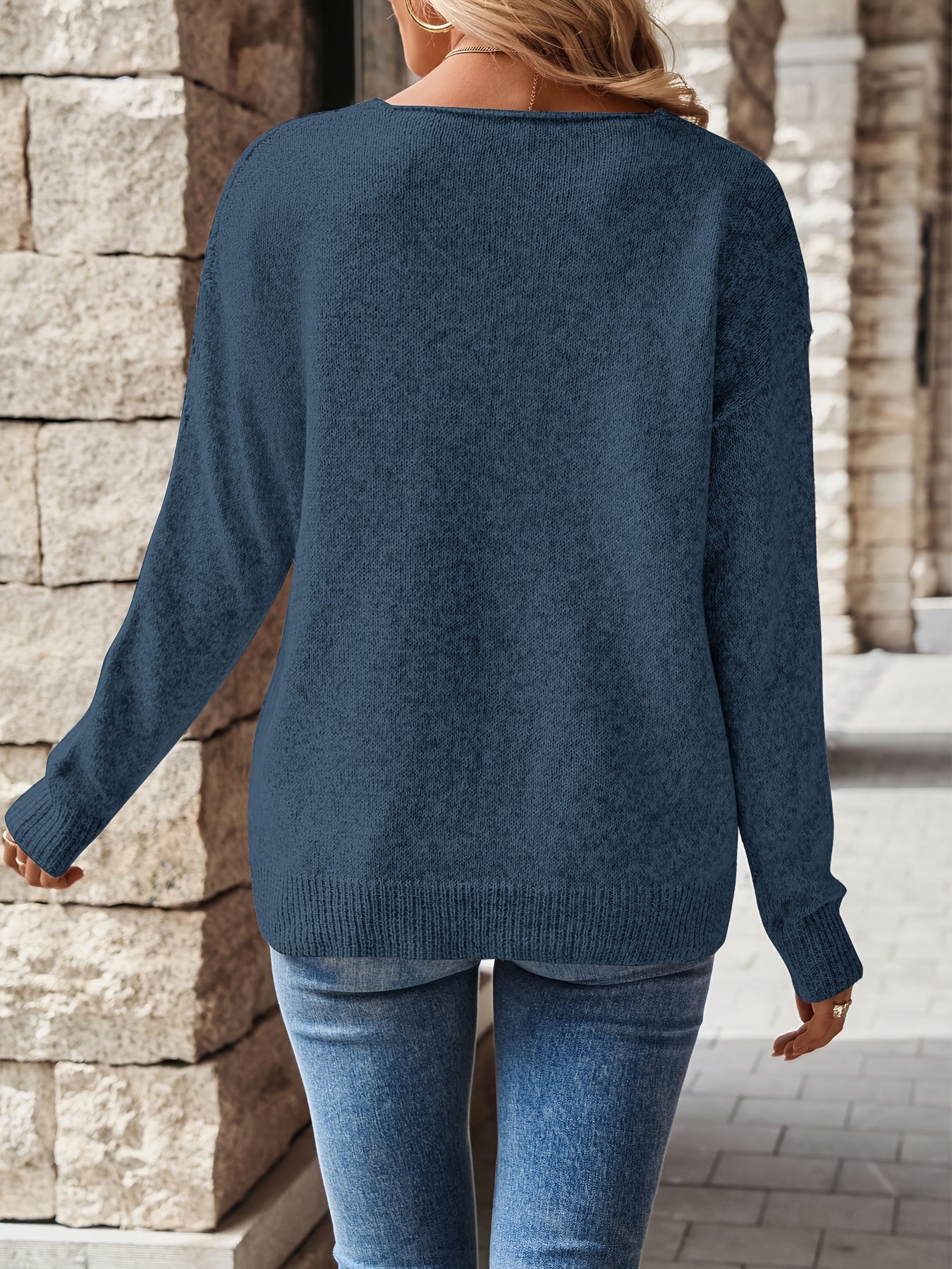 Relaxed V-Neck Jumper Modeberg Bern