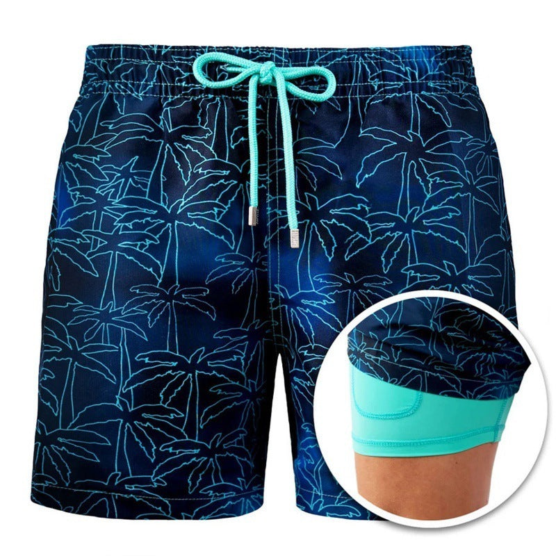 Drune | Bedruckte Herren Badeshorts Mit Doppelter Schicht Für Den Sommer Modeberg Bern