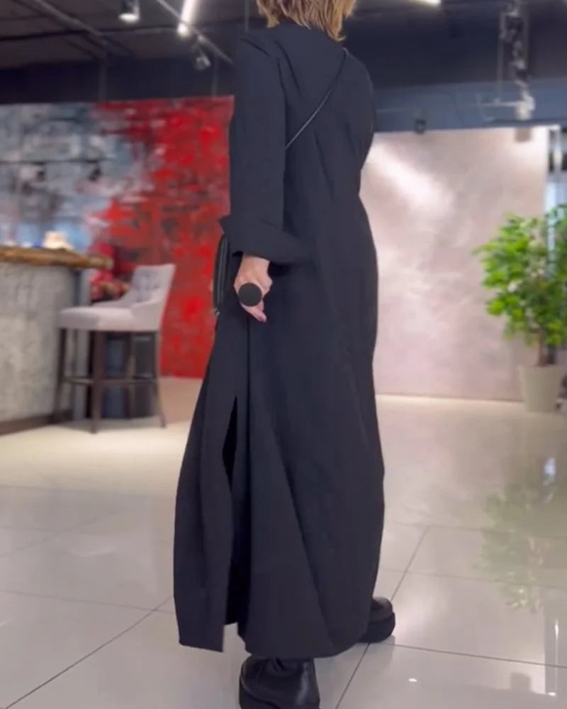 Druvelis™ Langes Kleid mit Schlitz Modeberg Bern