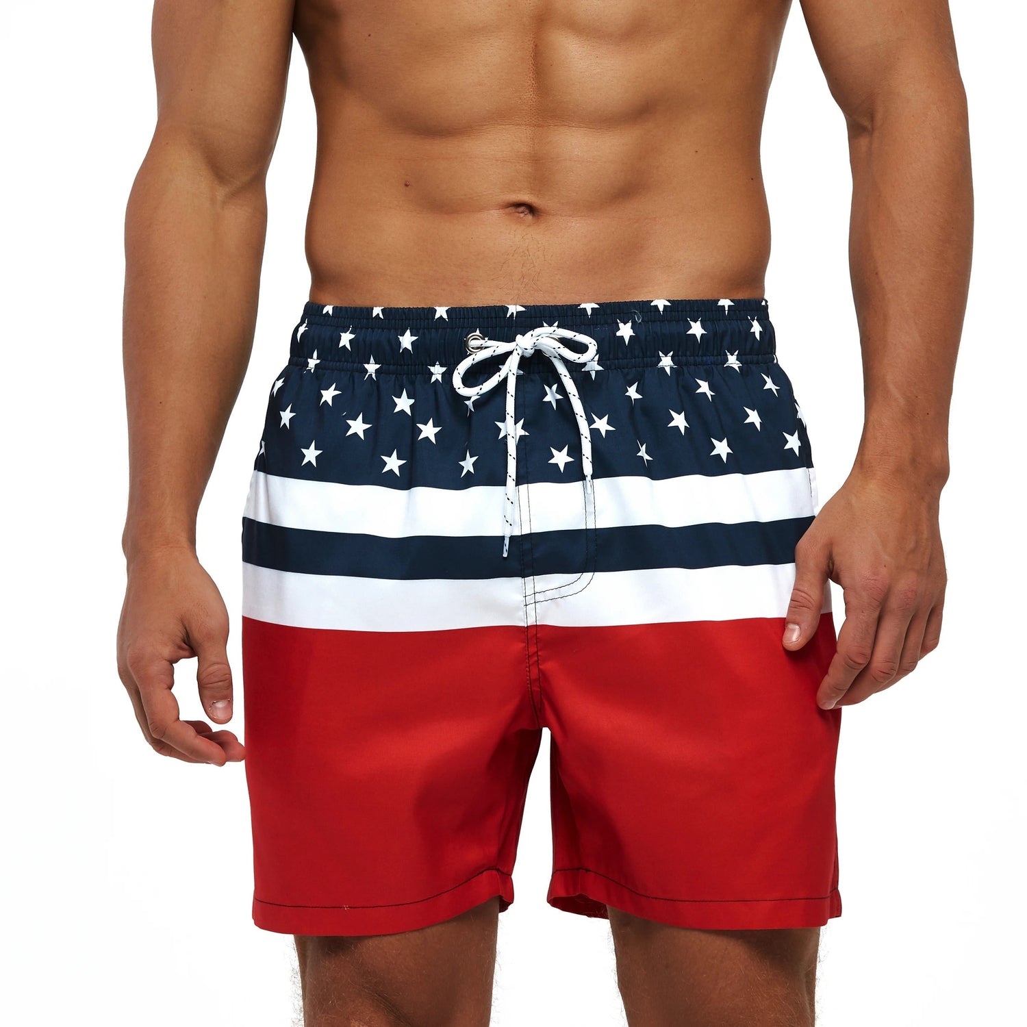 Drune | Atmungsaktive Badeshorts mit Funky Print für Männer Modeberg Bern