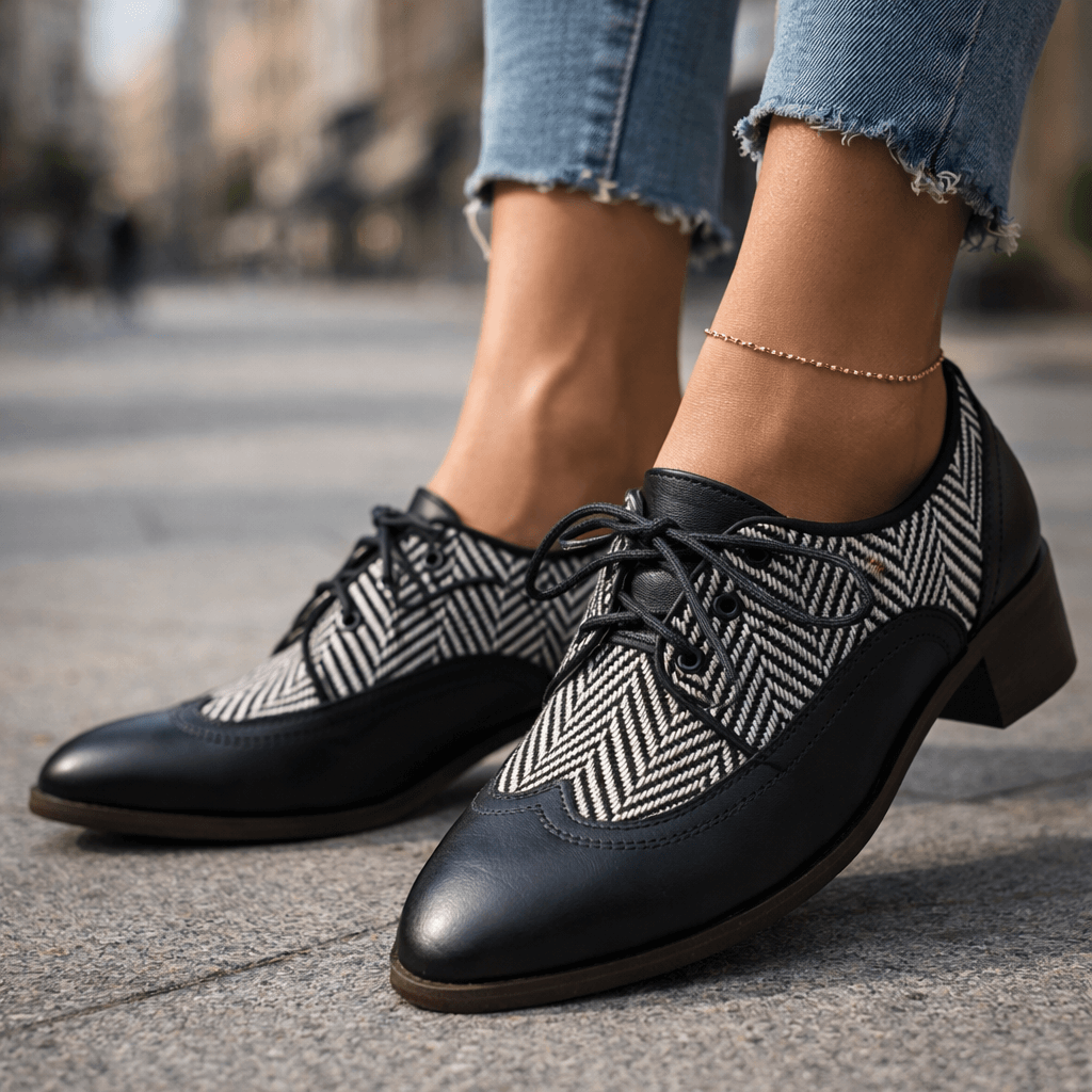 Smart Casual Tweed Herringbone Brogues Modeberg Bern