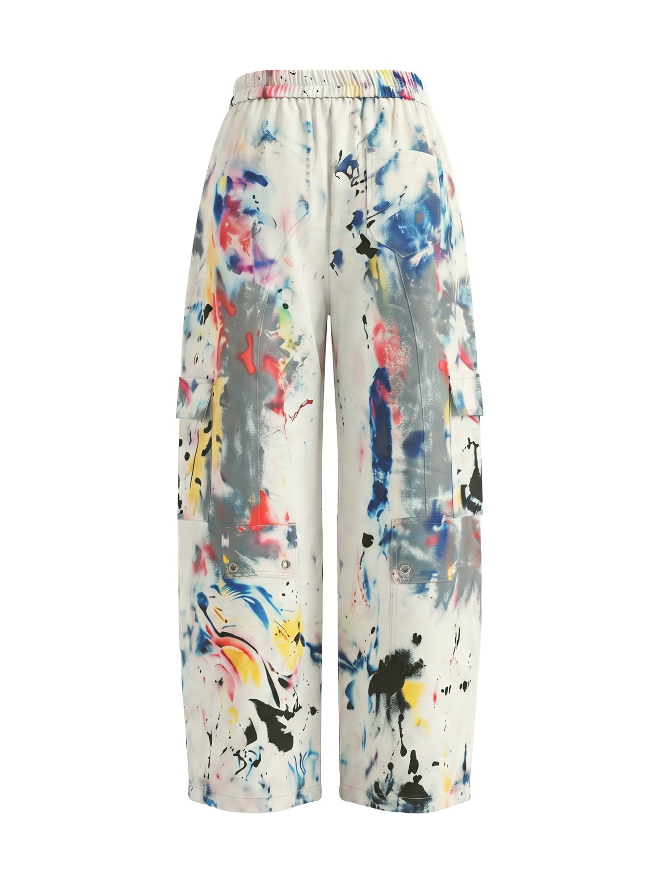 Graffiti Print Wide-Leg High-Waisted Jeans Modeberg Bern