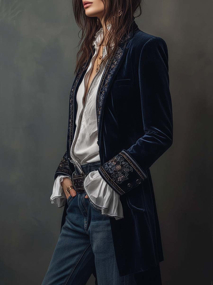 Fedrix™ Langer Vintage Mantel Modeberg Bern