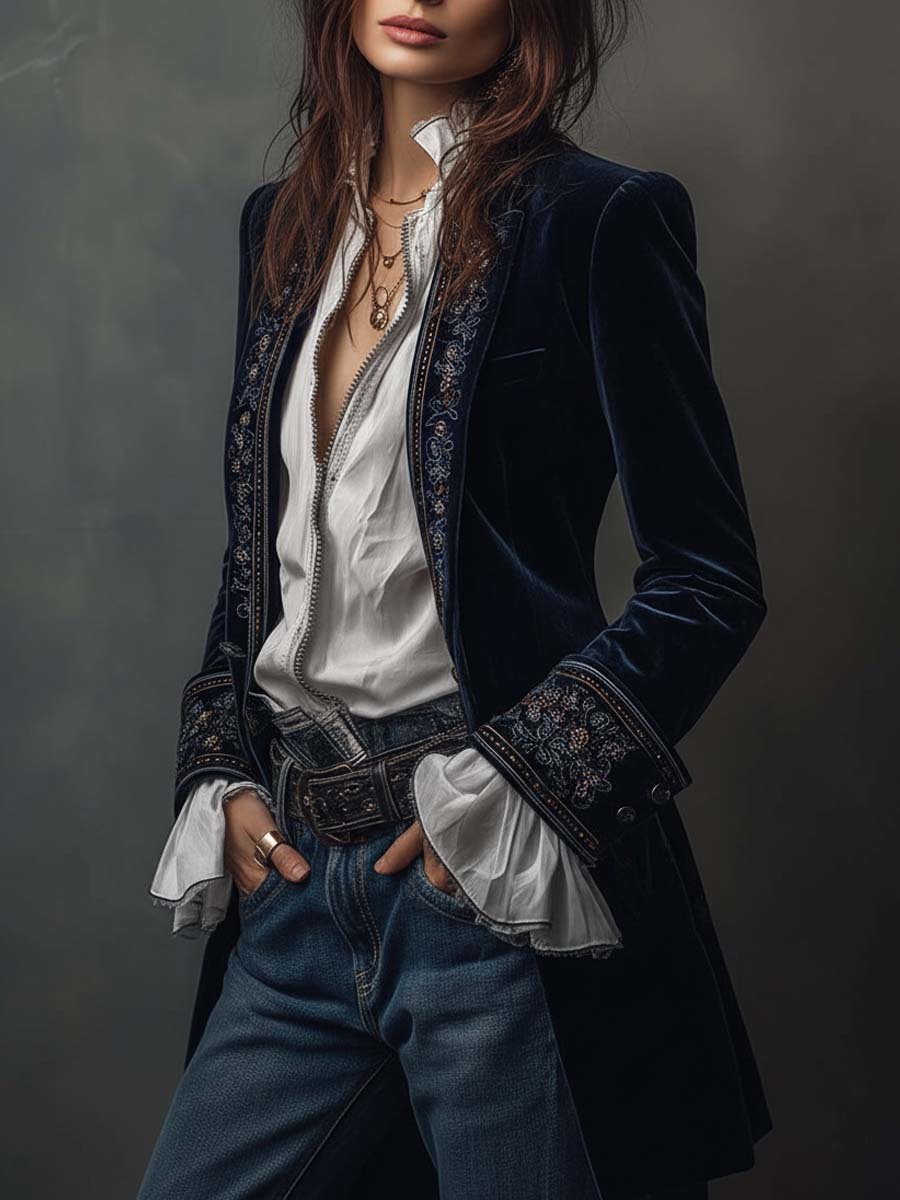 Fedrix™ Langer Vintage Mantel Modeberg Bern