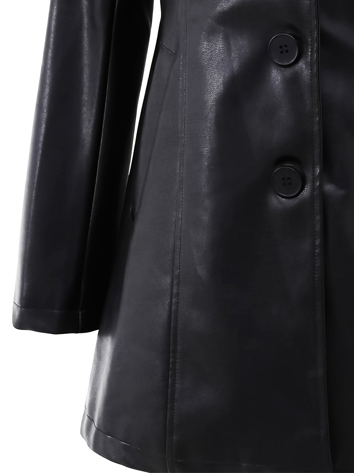Mid-Length Coat with A-Line Hem and Notched Collar Modeberg Bern