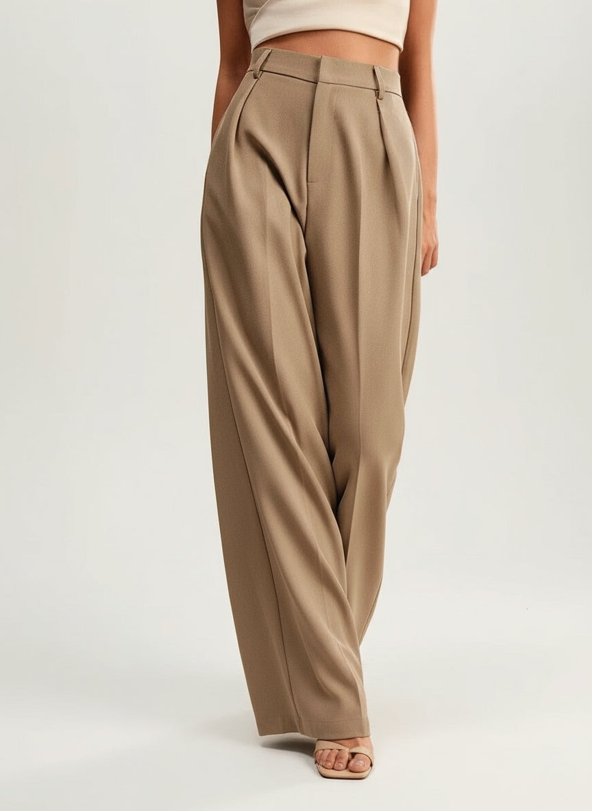 High Waist Wide Leg Tailored Trousers Modeberg Bern