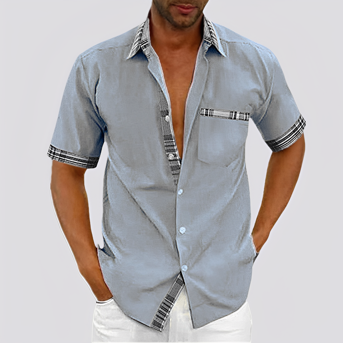 Matt - Elegantes Herren-Kurzarmhemd Modeberg Bern