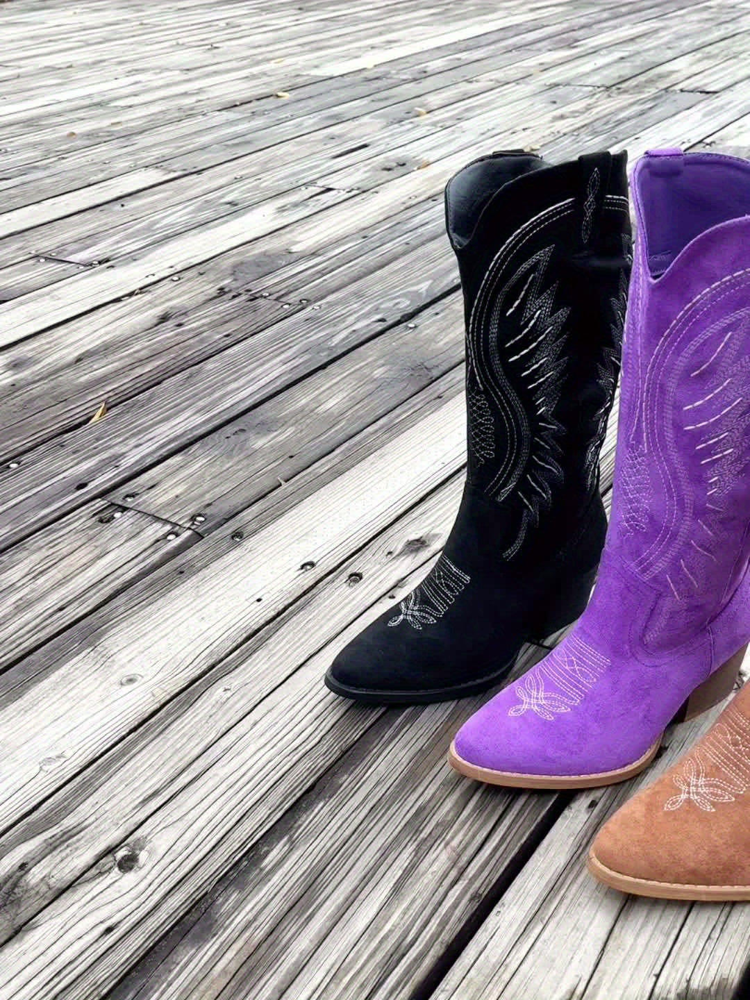 Mid-Calf Pull-On Suede Boots Modeberg Bern