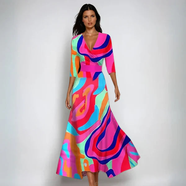 Isabella™ Elegantes Kleid mit Ärmeln Modeberg Bern