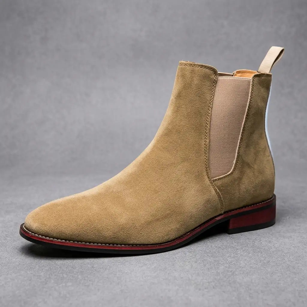 Suede Chelsea Boots with Elastic Side Panels Modeberg Bern