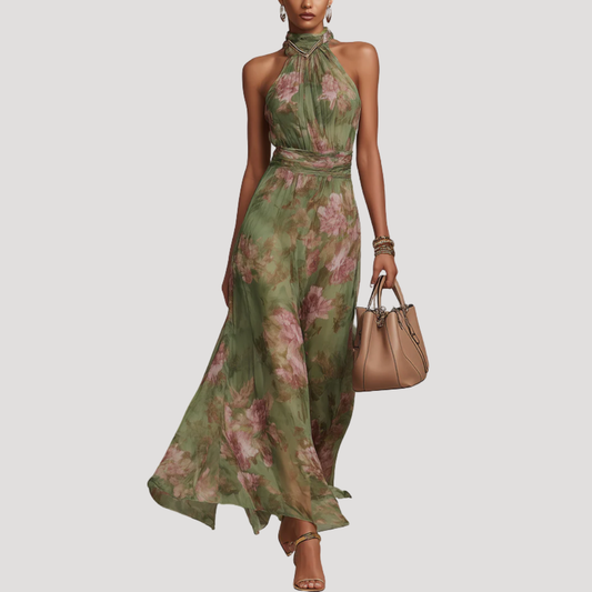 Floral Flattering Wedding Guest Maxi Dress Modeberg Bern