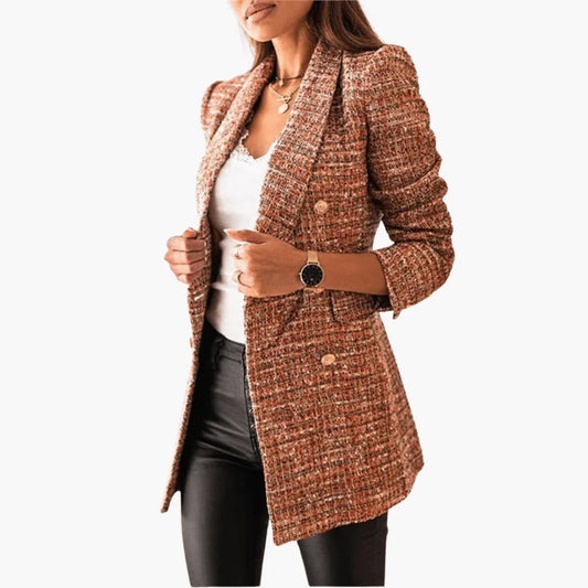 Elegant Tweed Blazer with Button Detail Modeberg Bern
