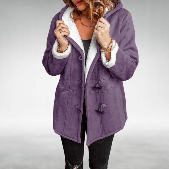 Fleece Lined Hooded Winter Coat with Toggle Closure Modeberg Bern
