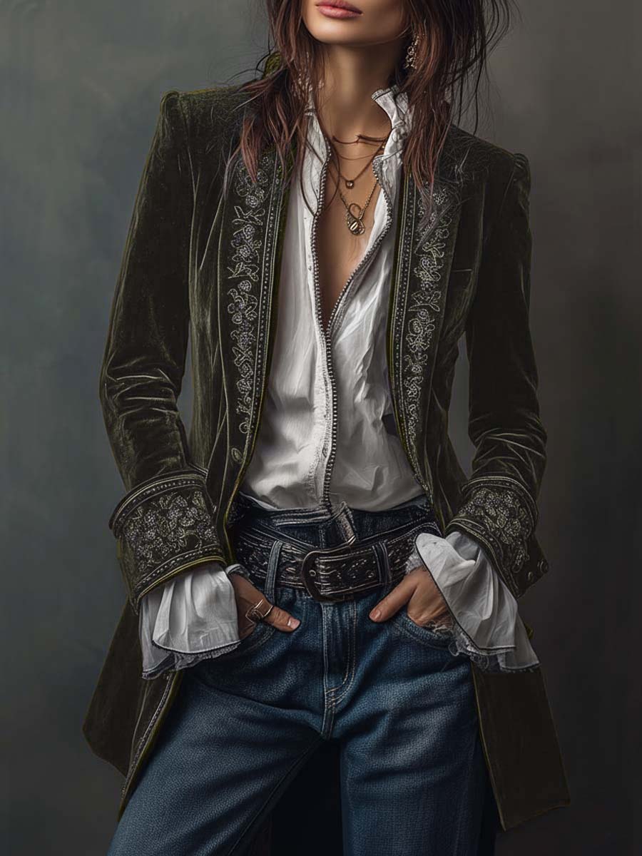 Fedrix™ Langer Vintage Mantel Modeberg Bern