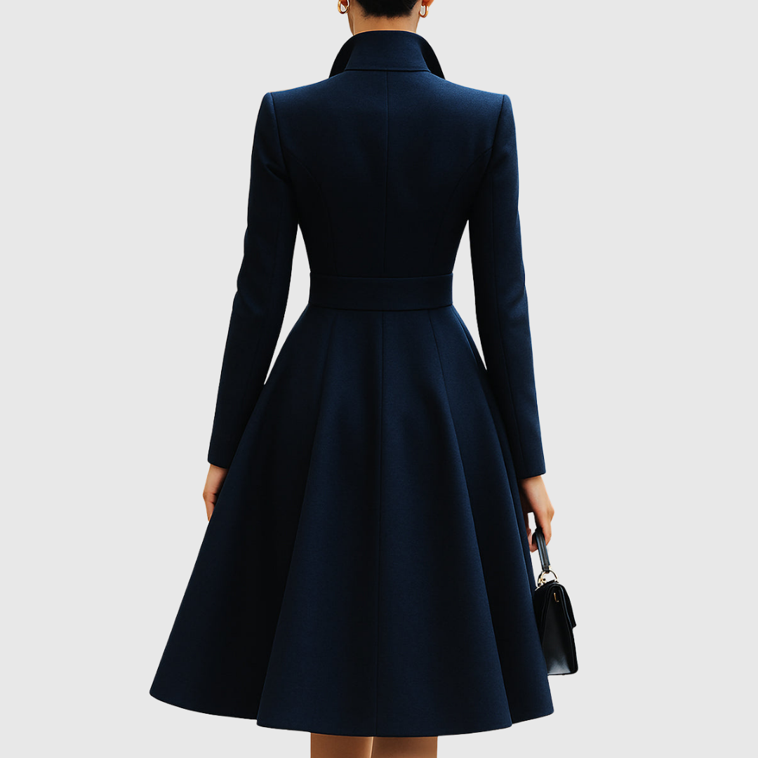 Navy Tailored Coat Midi Dress Modeberg Bern
