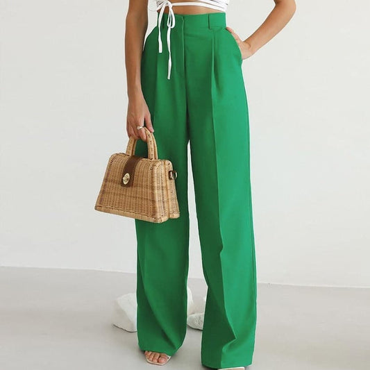 Pleated Wide Leg Palazzo Trousers Modeberg Bern