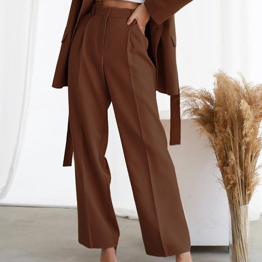 Pleated Wide Leg Palazzo Trousers Modeberg Bern