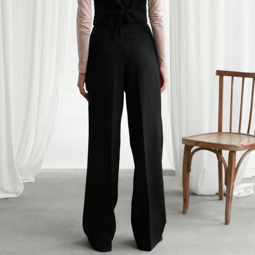 Pleated Wide Leg Palazzo Trousers Modeberg Bern