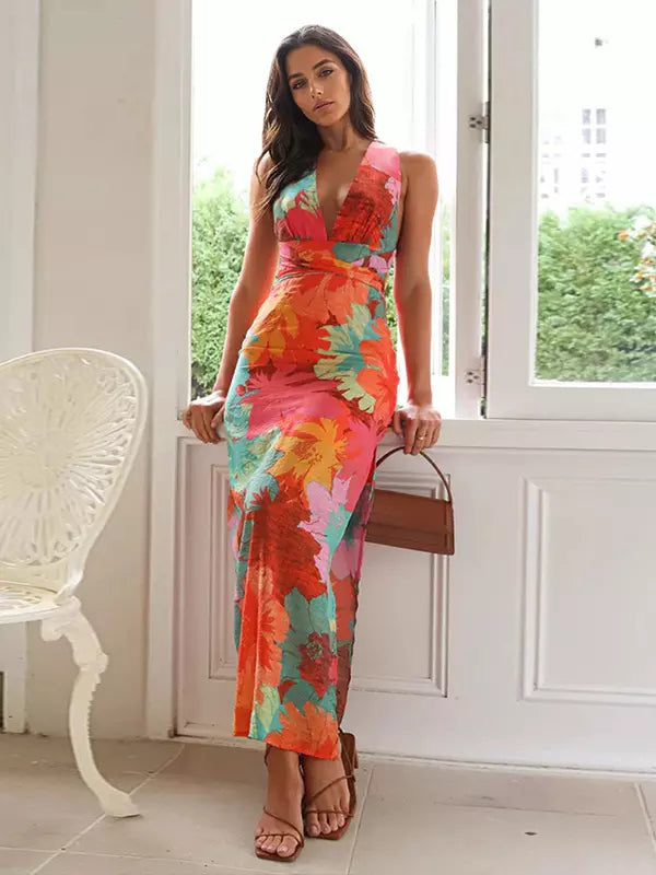 Selara™ Kleid mit Trägern und Blumenprint Modeberg Bern