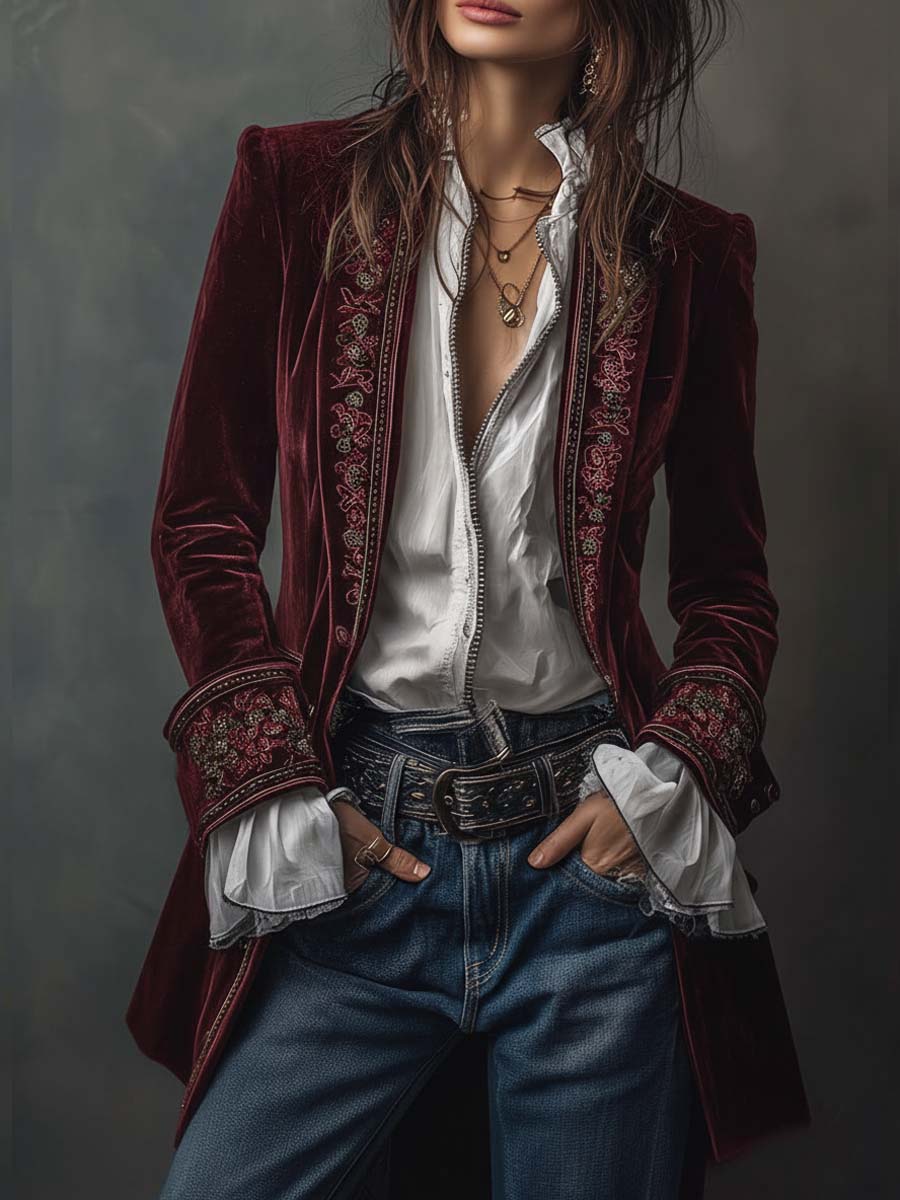 Fedrix™ Langer Vintage Mantel Modeberg Bern