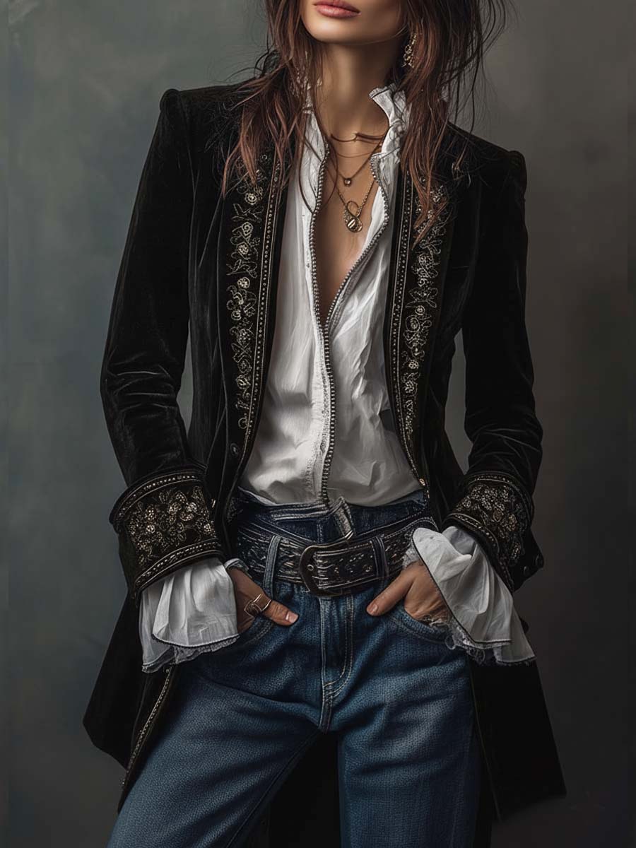 Fedrix™ Langer Vintage Mantel Modeberg Bern