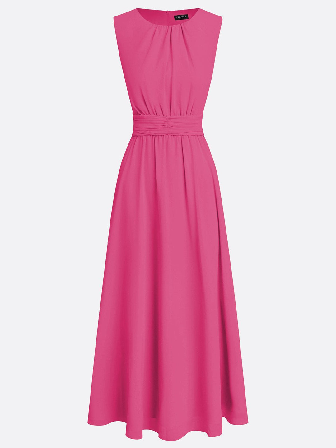 Sleeveless Ruched A-Line Wedding Guest Maxi Dress Modeberg Bern
