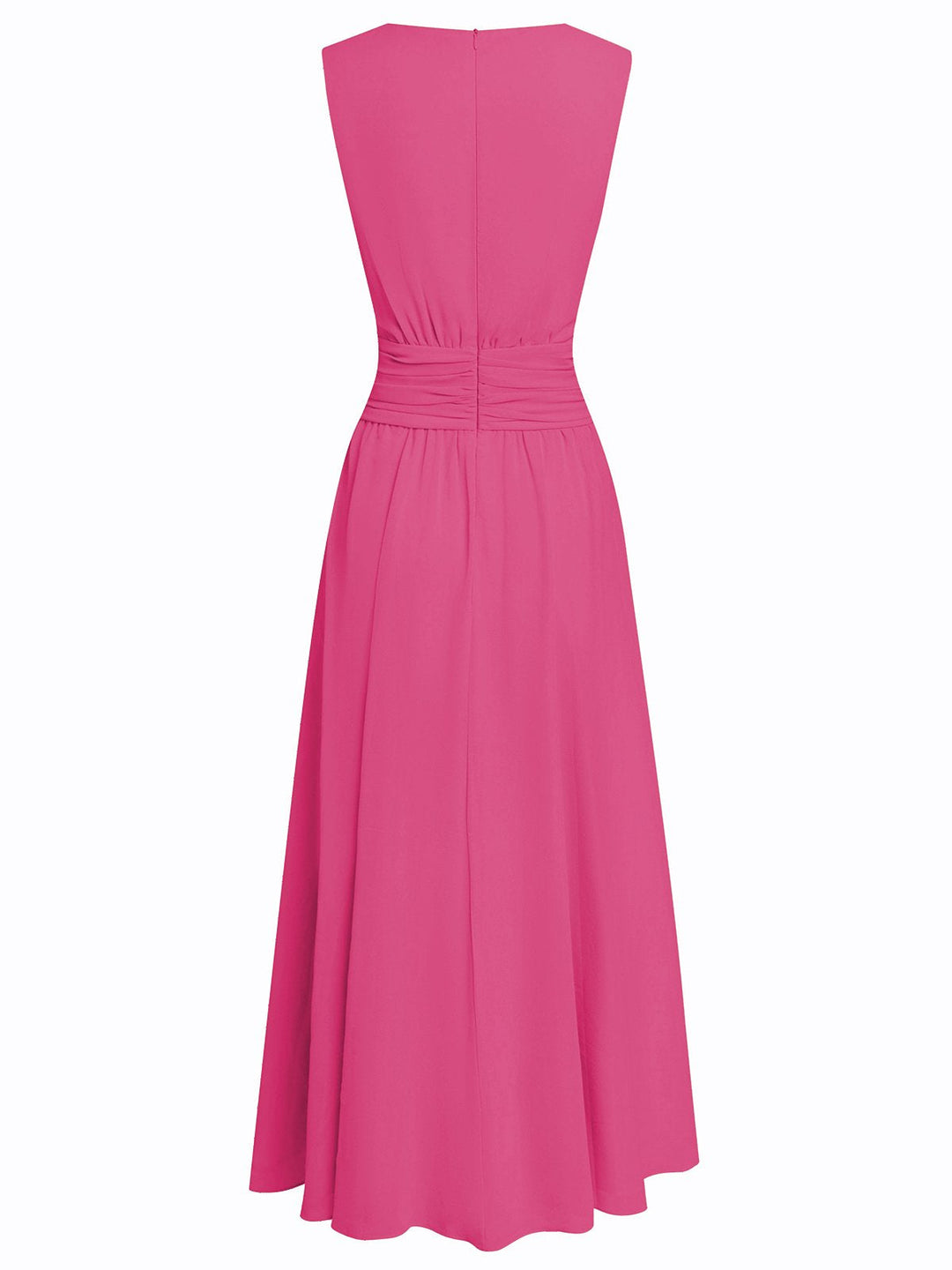 Sleeveless Ruched A-Line Wedding Guest Maxi Dress Modeberg Bern