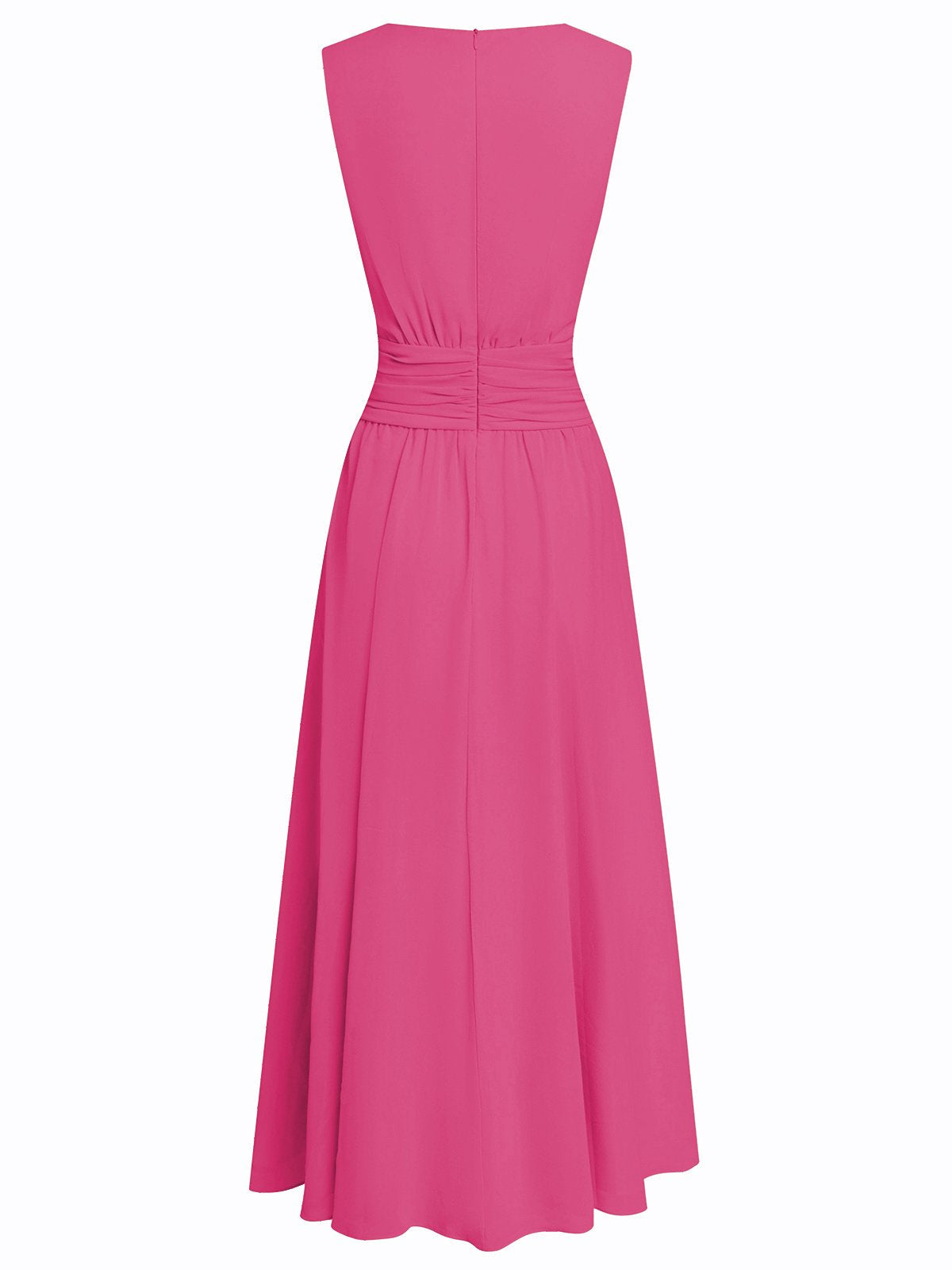 Sleeveless Ruched A-Line Wedding Guest Maxi Dress Modeberg Bern