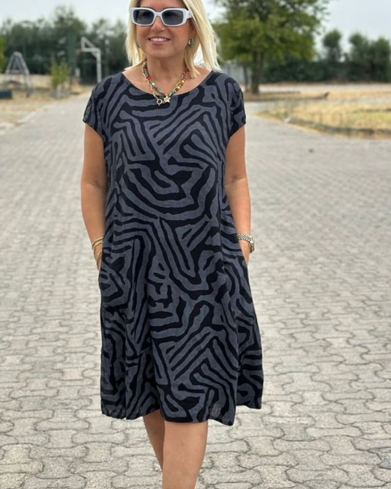 Viona™ Sommerkleid mit Print und Rundhalsausschnitt Modeberg Bern