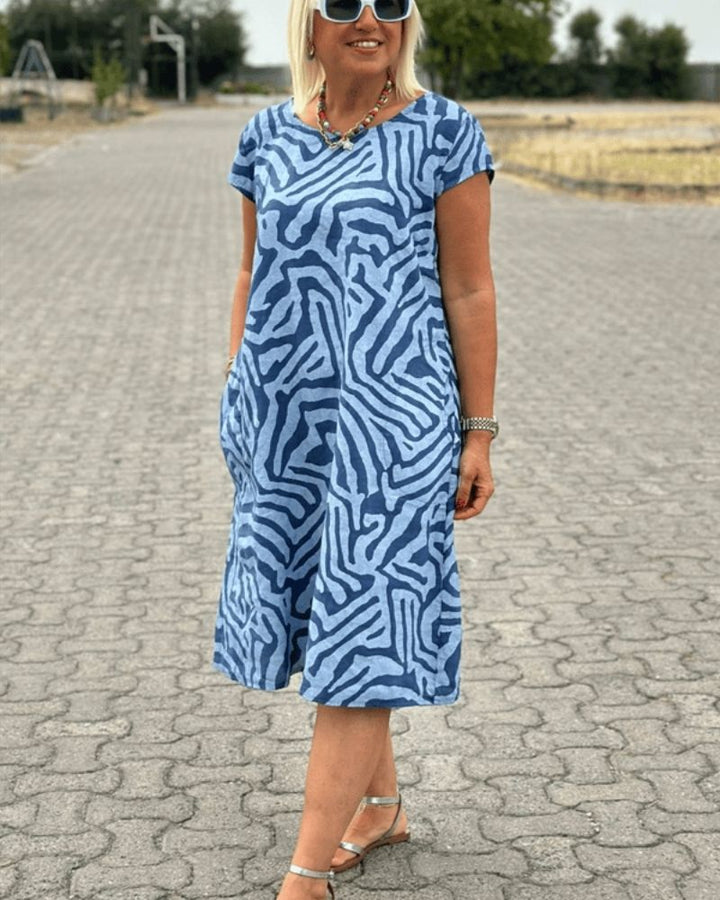 Viona™ Sommerkleid mit Print und Rundhalsausschnitt Modeberg Bern