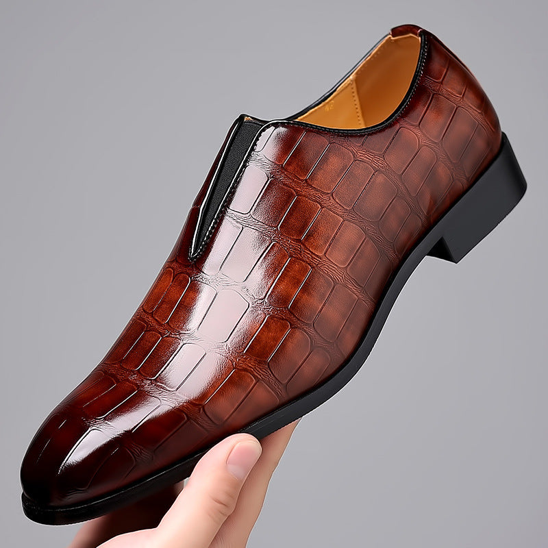 Russell - Formelle Herren-Leder-Slipper mit Steinmuster Modeberg Bern