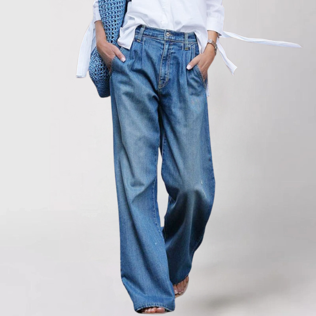 High-Waisted Comfortable Wide-Leg Jeans Modeberg Bern