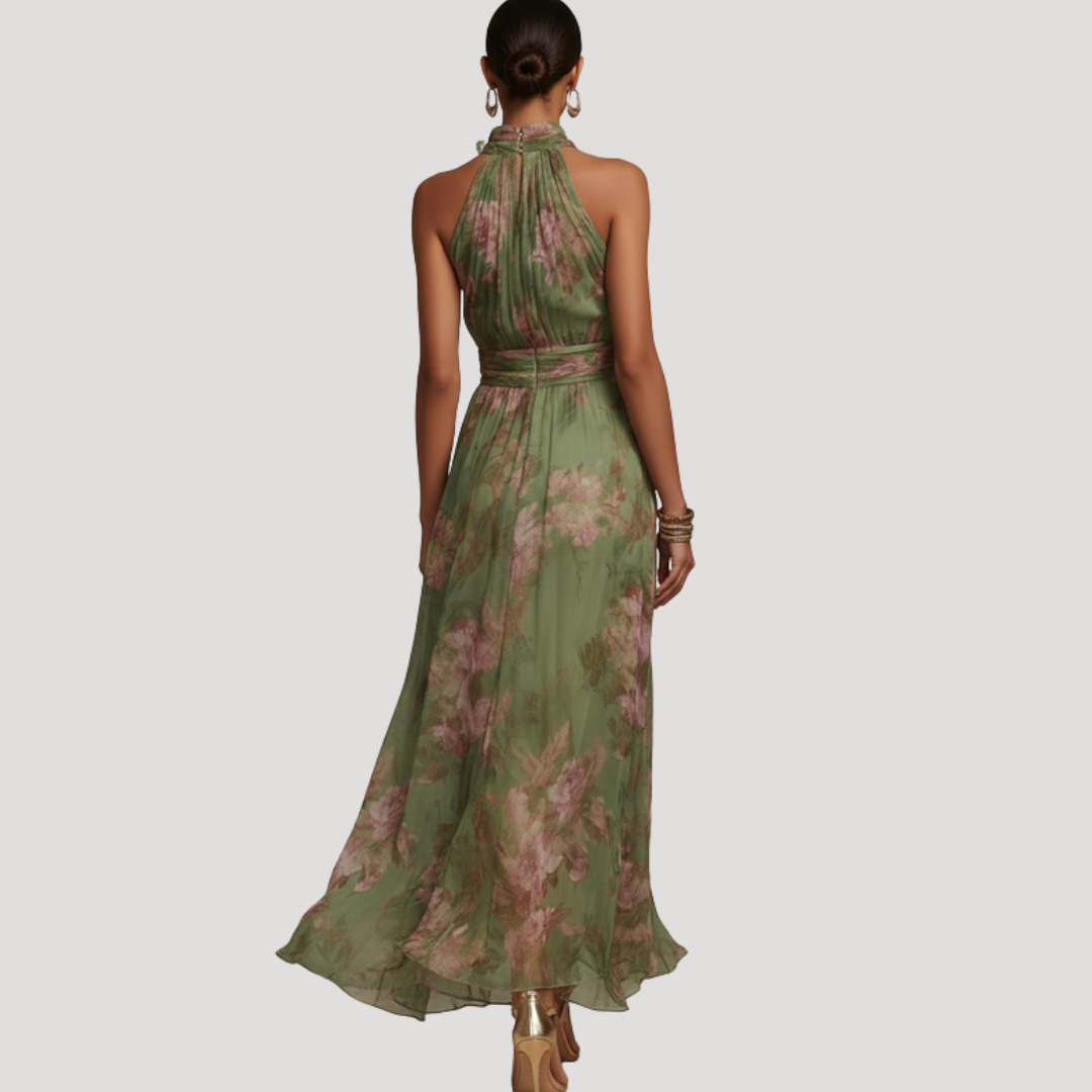 Floral Flattering Wedding Guest Maxi Dress Modeberg Bern