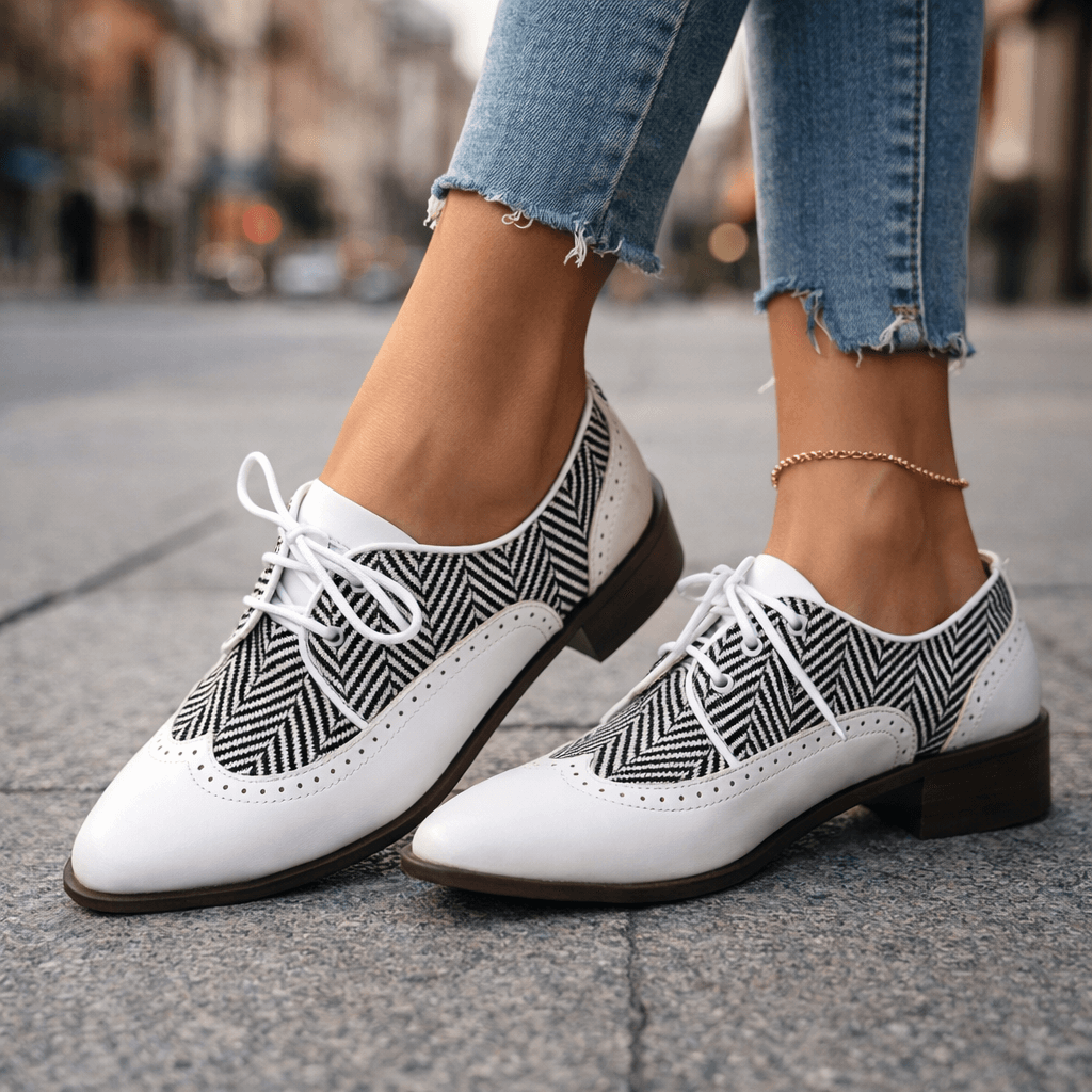 Smart Casual Tweed Herringbone Brogues Modeberg Bern