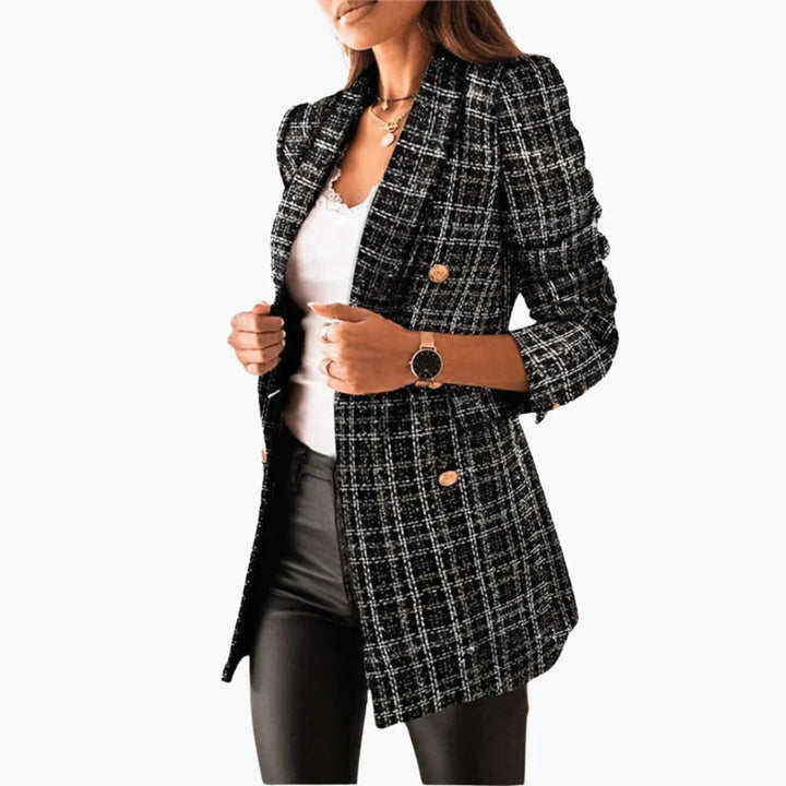 Elegant Tweed Blazer with Button Detail Modeberg Bern