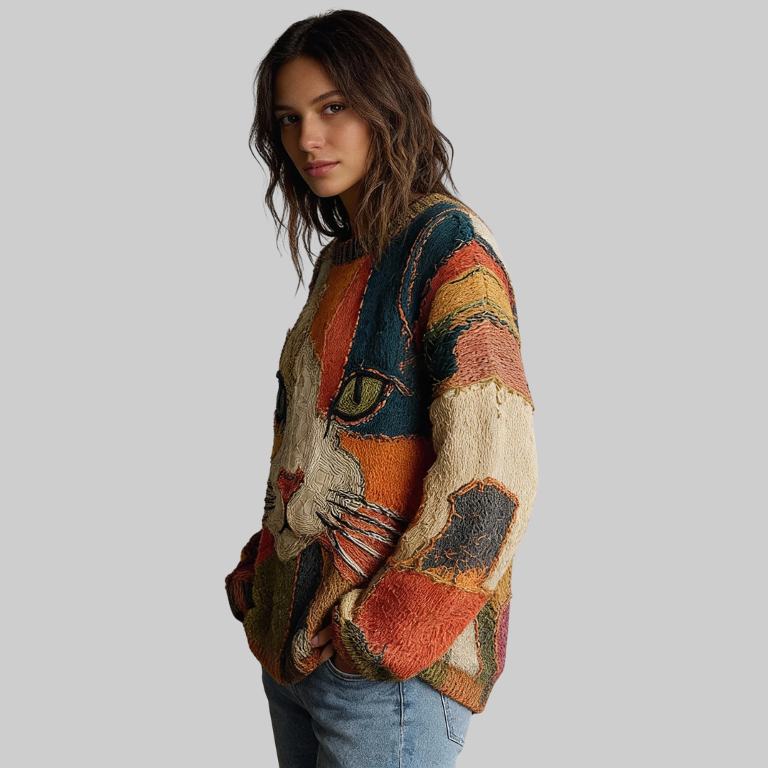 Zairon™ Künstlerisches Strickoberteil Modeberg Bern