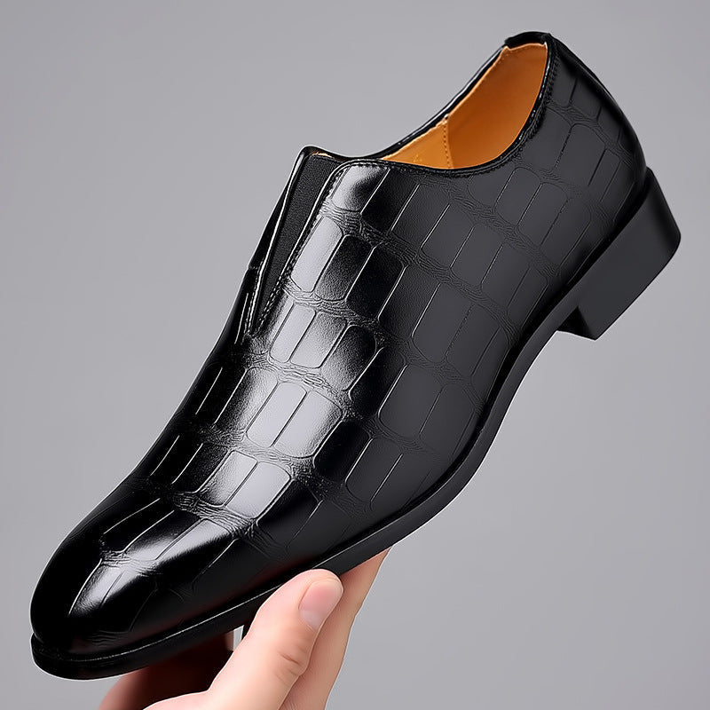 Russell - Formelle Herren-Leder-Slipper mit Steinmuster Modeberg Bern