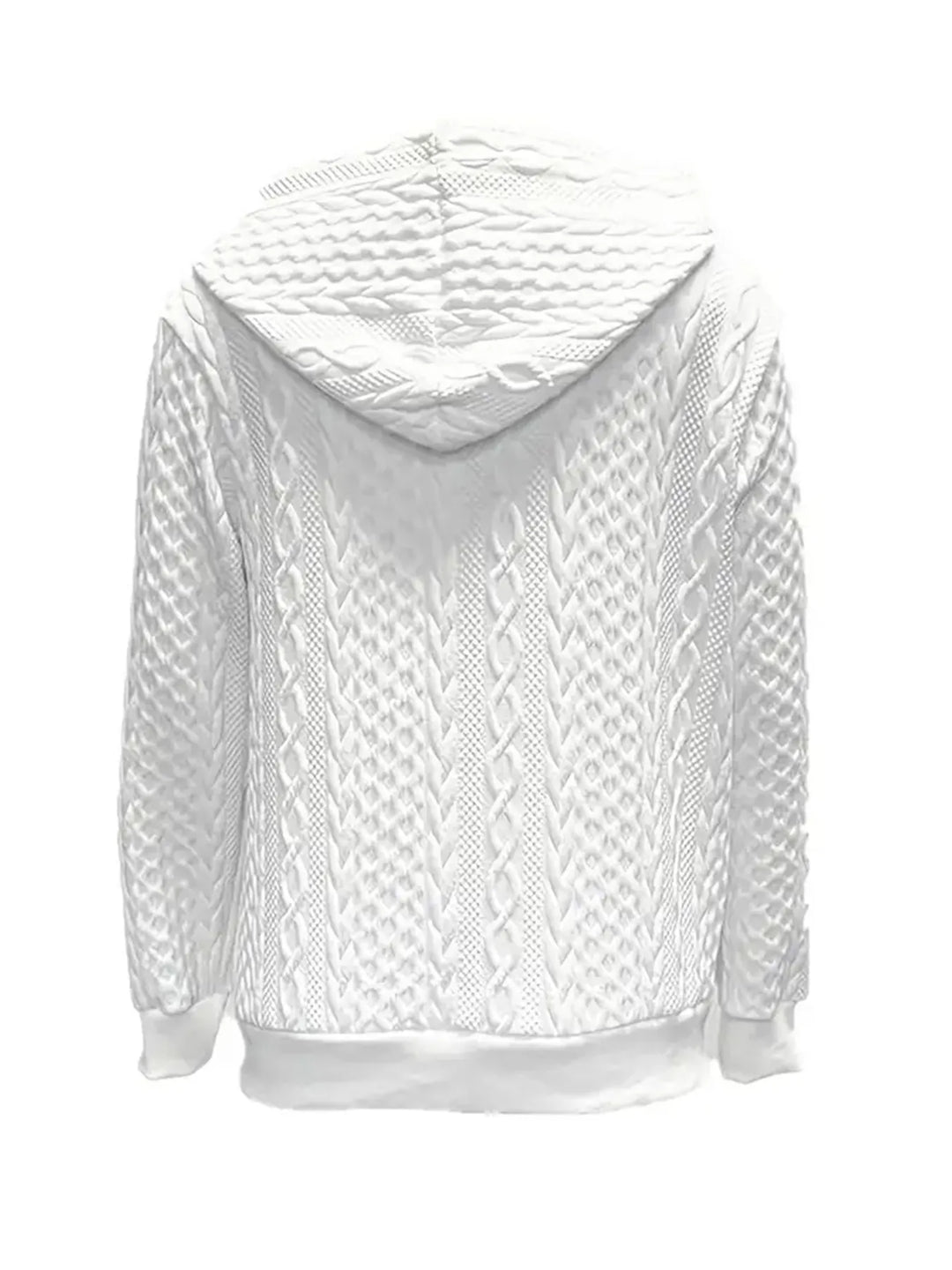 Vintage Jacquard Zip-Up Hooded Jacket Modeberg Bern