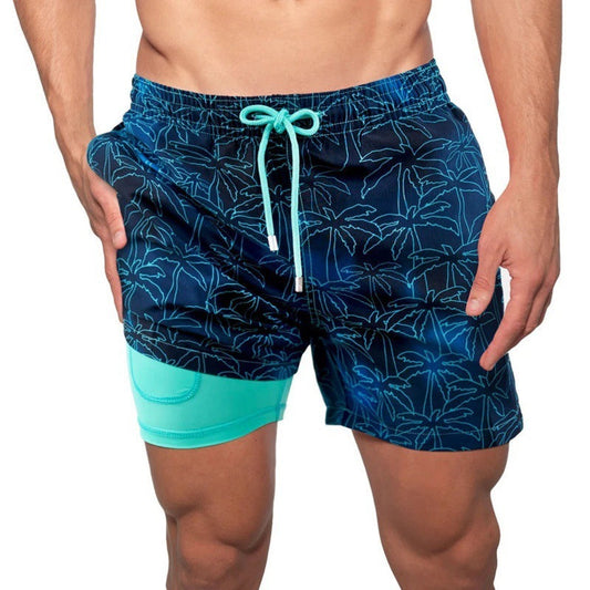 Drune | Bedruckte Herren Badeshorts Mit Doppelter Schicht Für Den Sommer Modeberg Bern