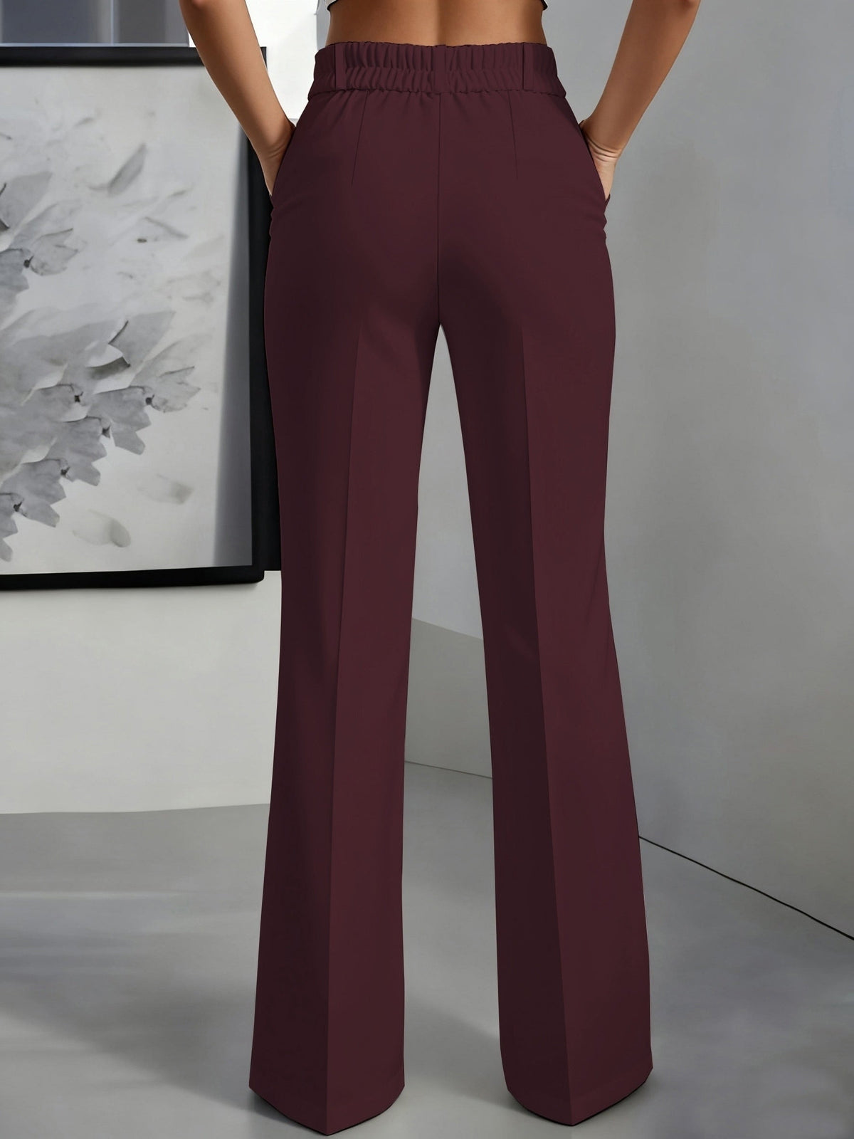 Tailored High-Rise Wide-Leg Trousers Modeberg Bern