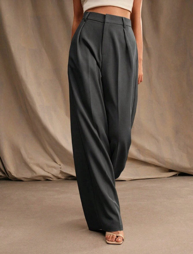 High Waist Wide Leg Tailored Trousers Modeberg Bern