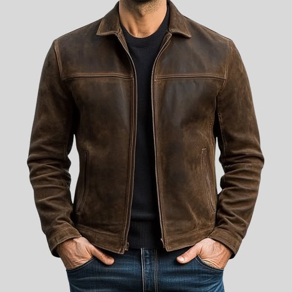 Renvox™ Zipper Leder Jacke Modeberg Bern