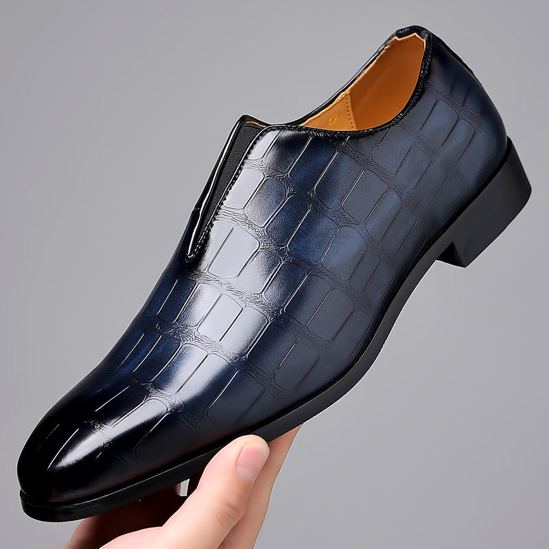 Russell - Formelle Herren-Leder-Slipper mit Steinmuster Modeberg Bern