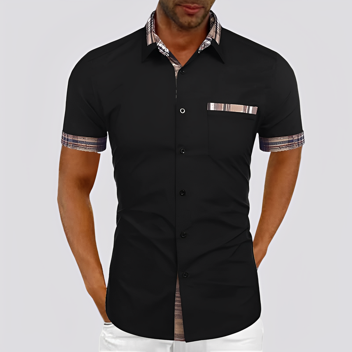 Matt - Elegantes Herren-Kurzarmhemd Modeberg Bern