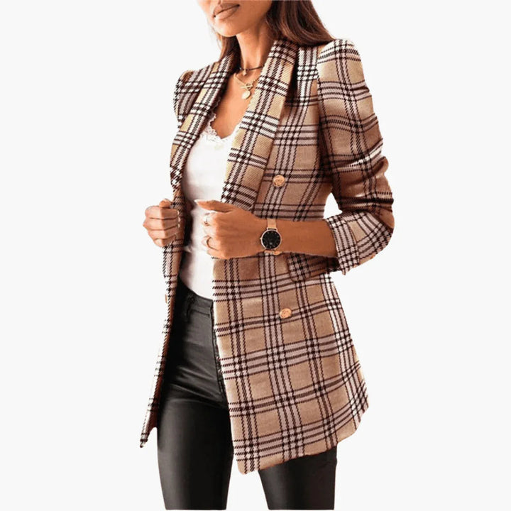 Elegant Tweed Blazer with Button Detail Modeberg Bern