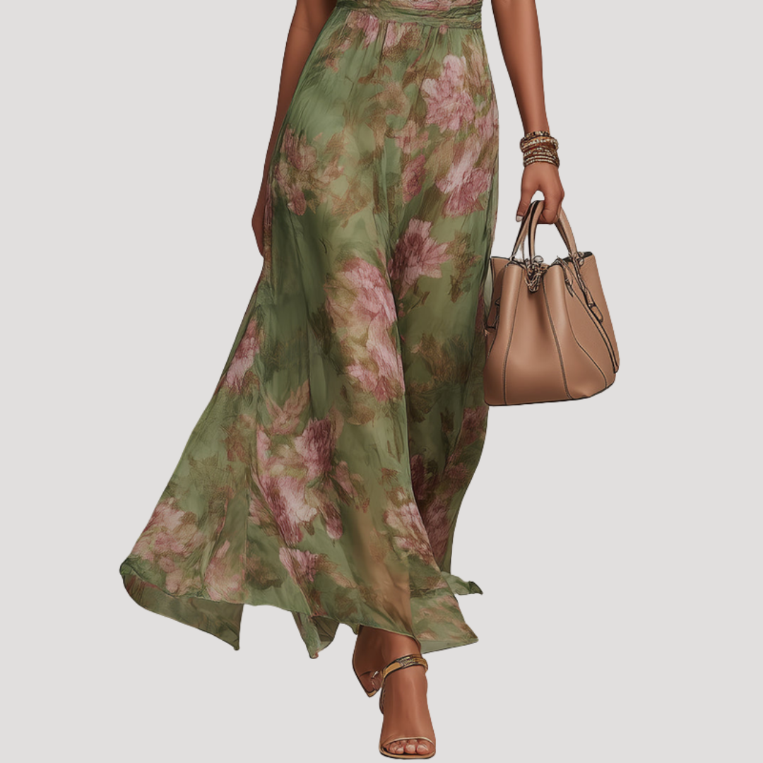 Floral Flattering Wedding Guest Maxi Dress Modeberg Bern