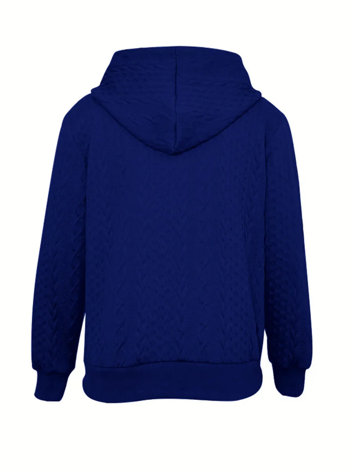 Vintage Jacquard Zip-Up Hooded Jacket Modeberg Bern