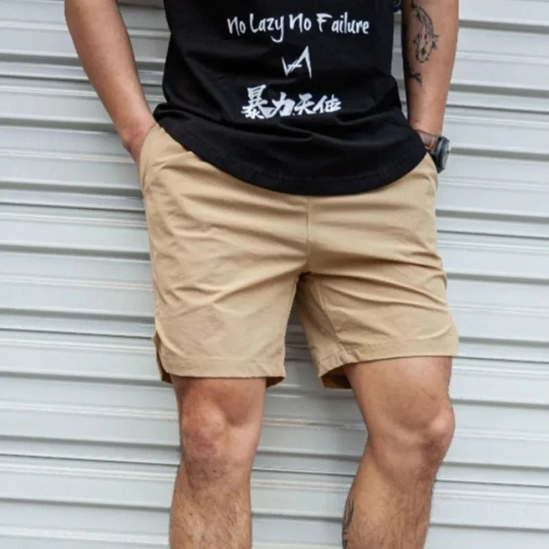 Drune | Atmungsaktive, Einfarbige Badeshorts für Männer mit Kordel Modeberg Bern