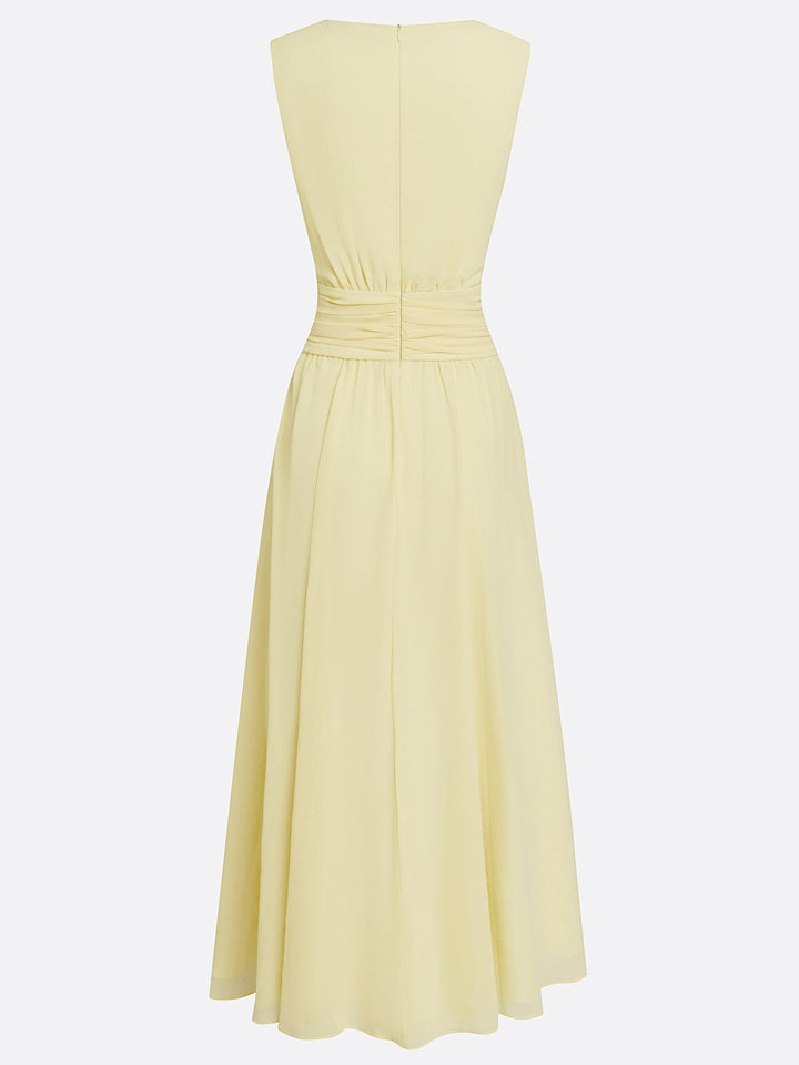 Ladina™ Ärmelloses Gerafftes A-Linien Maxikleid Modeberg Bern