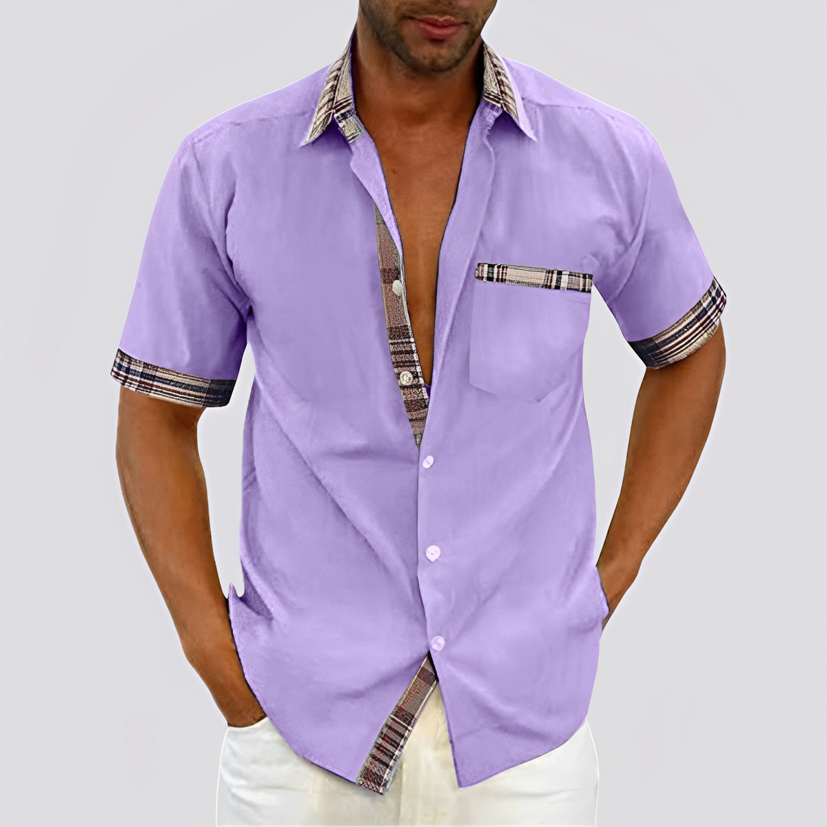 Matt - Elegantes Herren-Kurzarmhemd Modeberg Bern